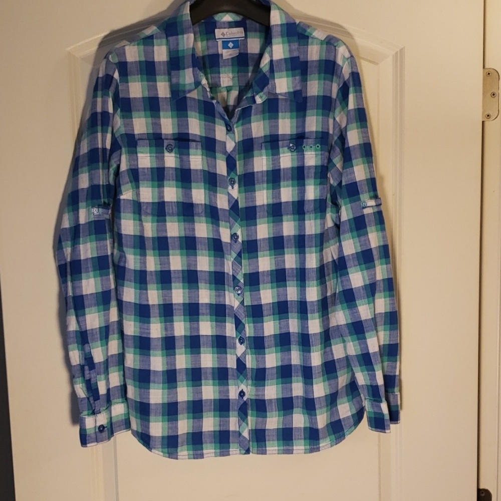 Columbia Plaid Button-Up